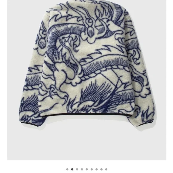 Stussy Dragon Sherpa Sz L - Picture 6 of 6
